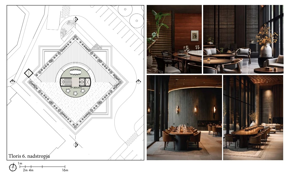 Möglicher Grundriss des VIP-Bereichs