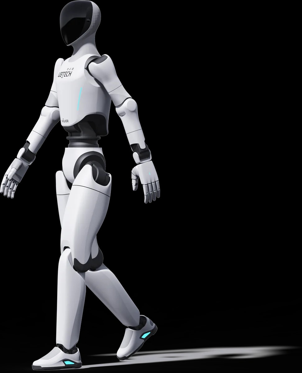 Der Roboter Walker C1 mitten im Schritt